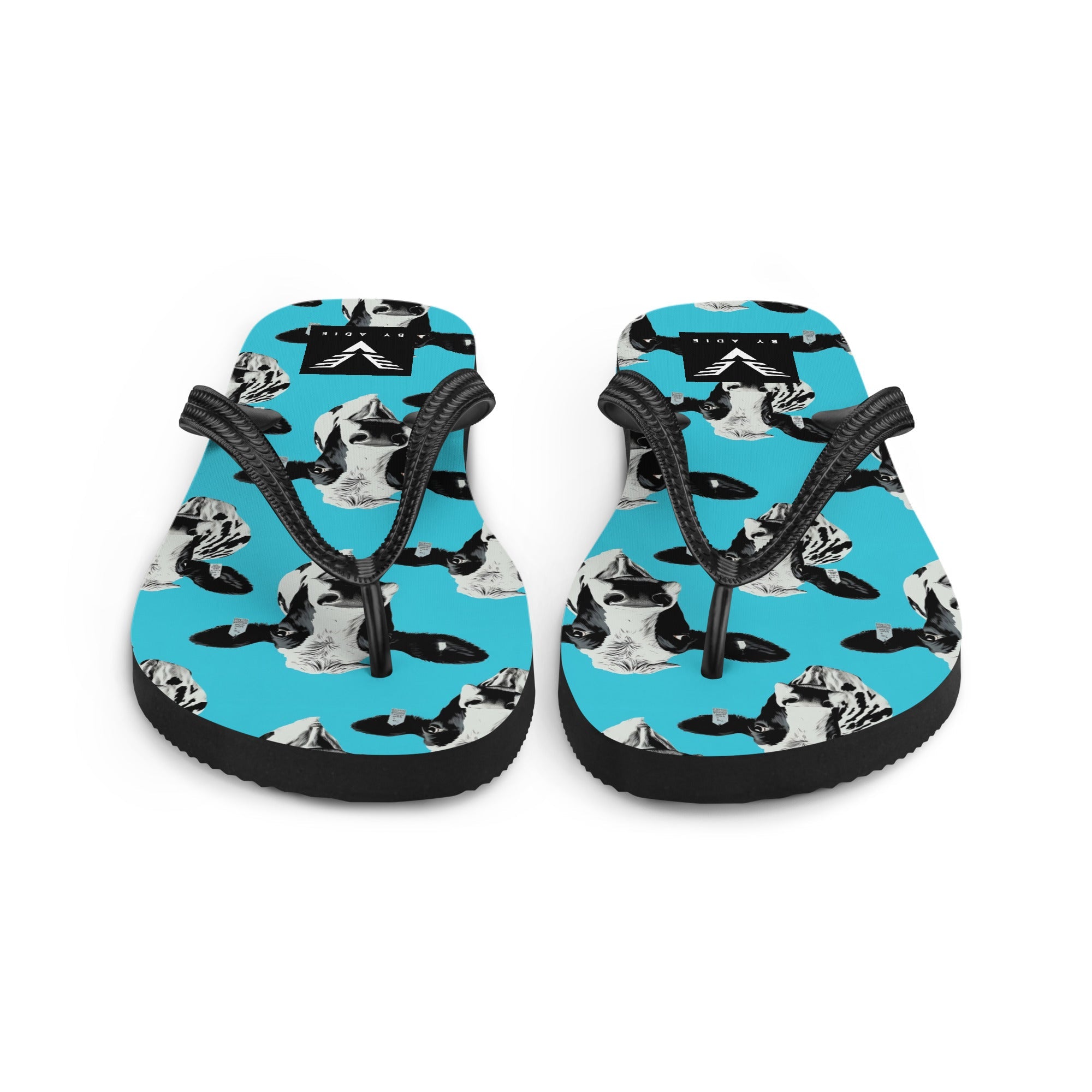 Moo Vibes Cow Flip Flops - My Store
