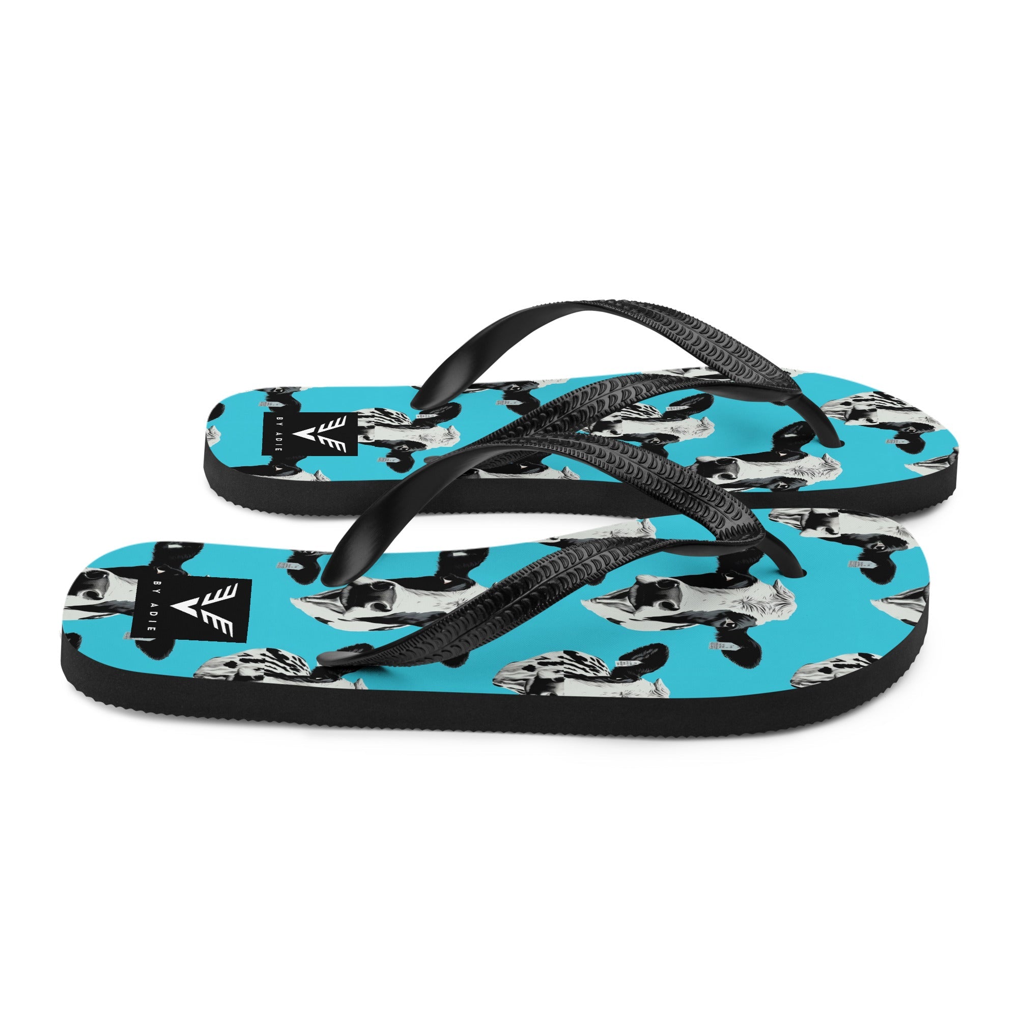 Moo Vibes Cow Flip Flops - My Store