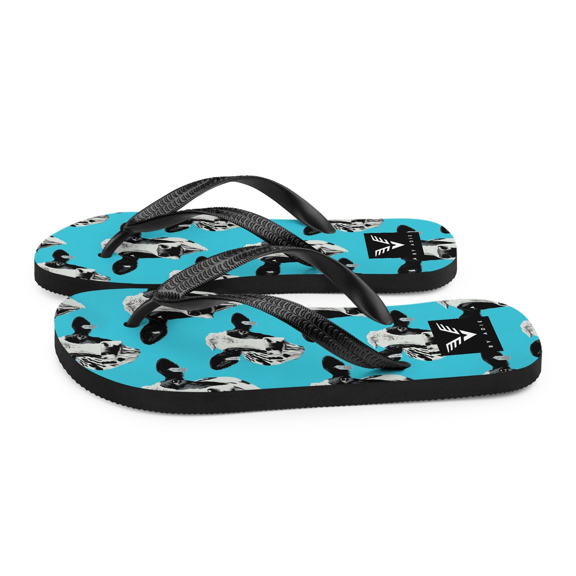 Moo Vibes Cow Flip Flops - My Store