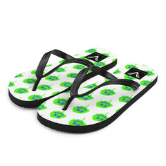 Neon Drip Smiley Flip Flops - My Store