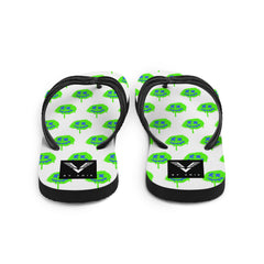 Neon Drip Smiley Flip Flops - My Store