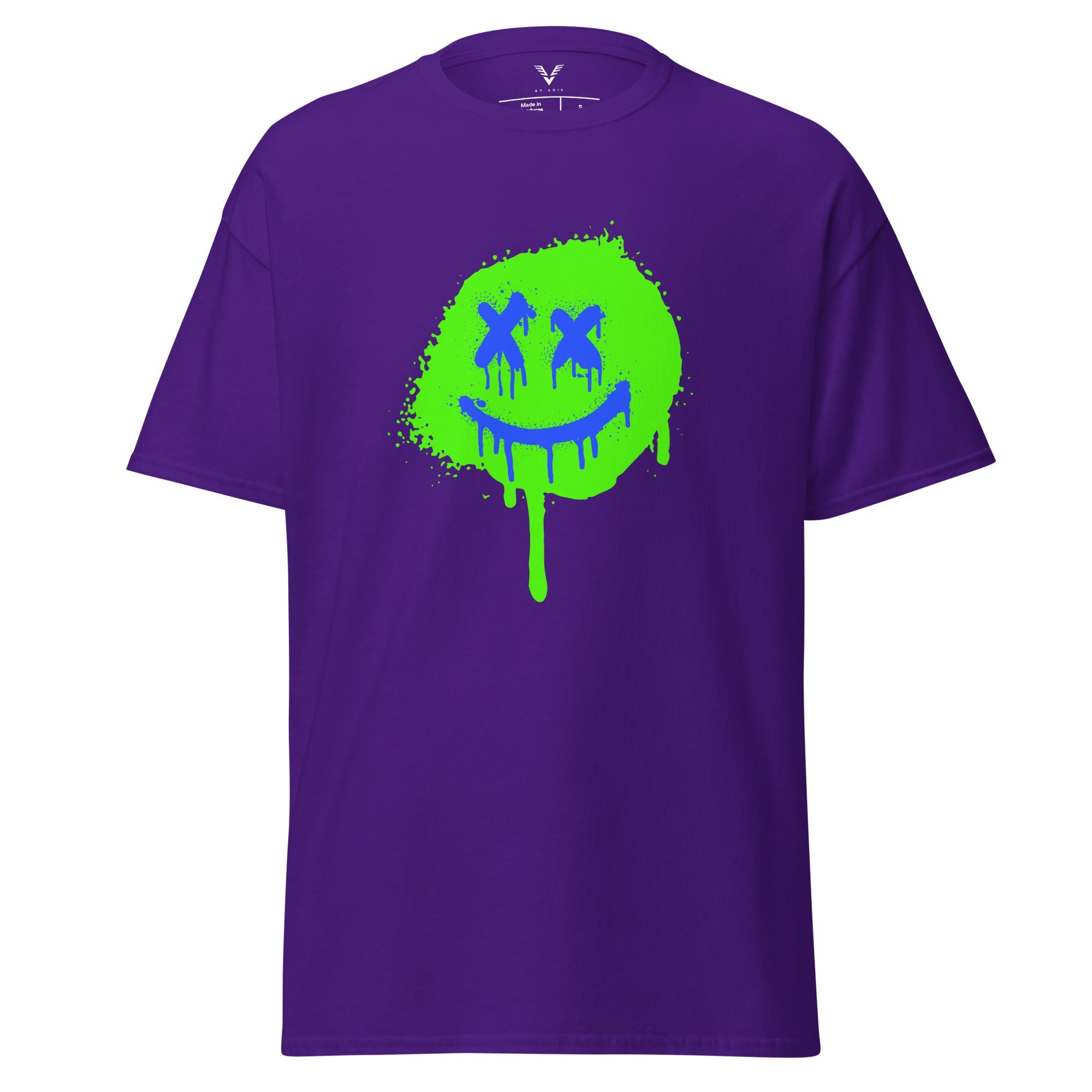 Neon Drip Smiley T-Shirt - My Store