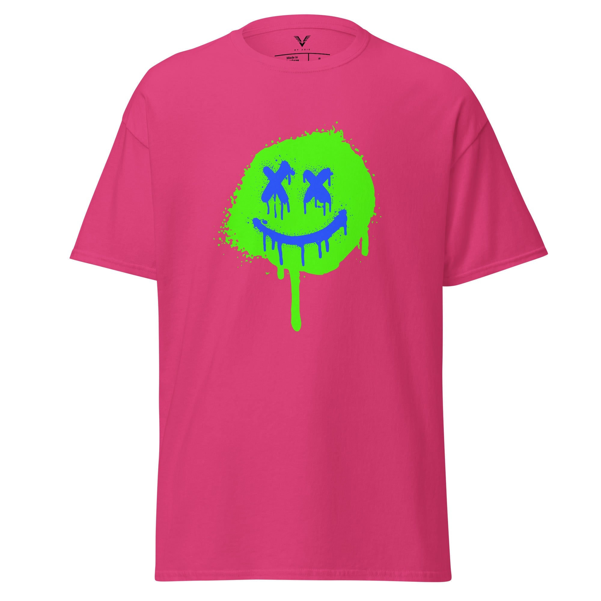 Neon Drip Smiley T-Shirt - My Store