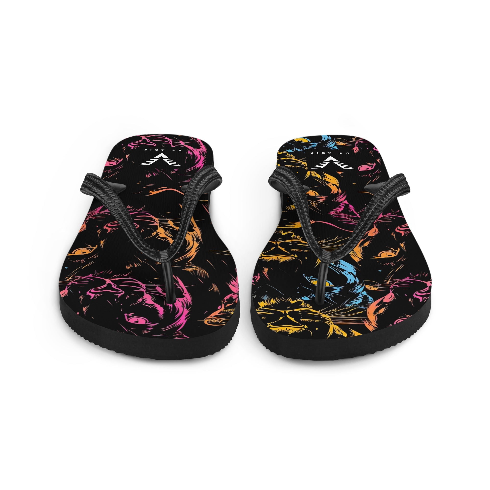 Neon Panther Luxe Flip Flops - My Store