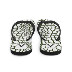 Olive Reptile Luxe Flip Flops - My Store