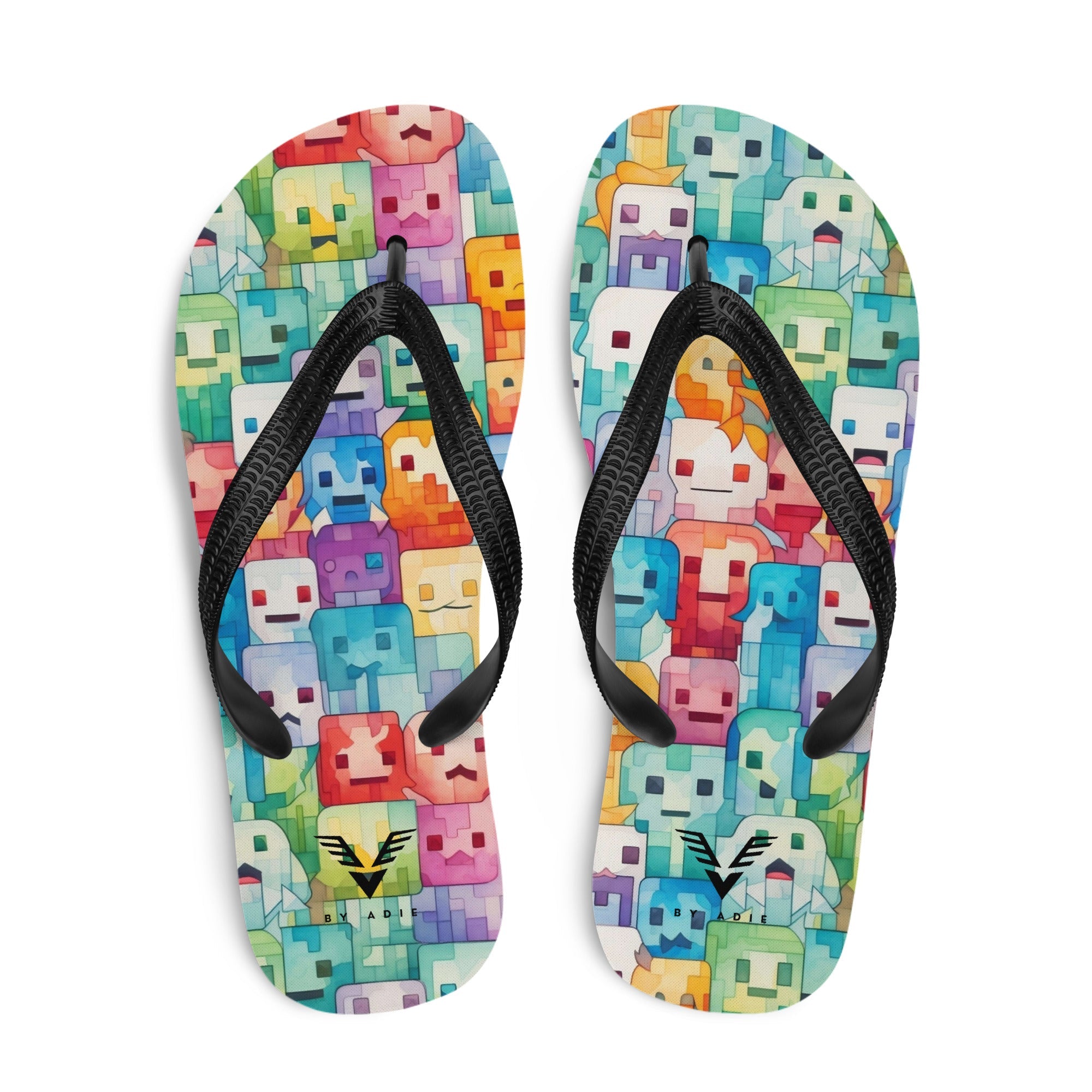 Pixel Pop Flip Flops - My Store
