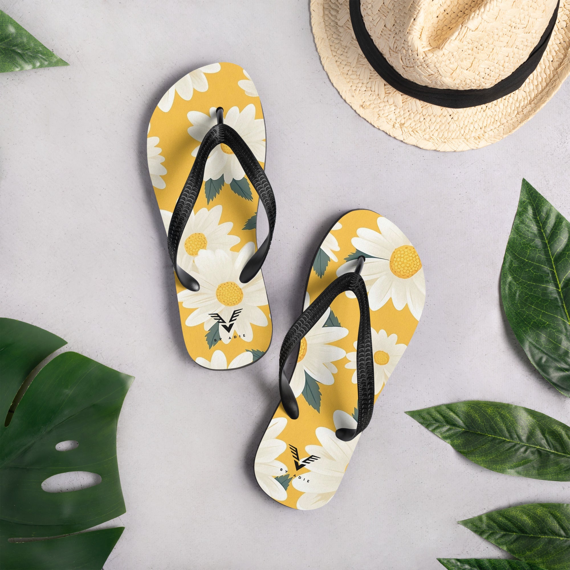 Sunny Daisy Chic Flip Flops - My Store