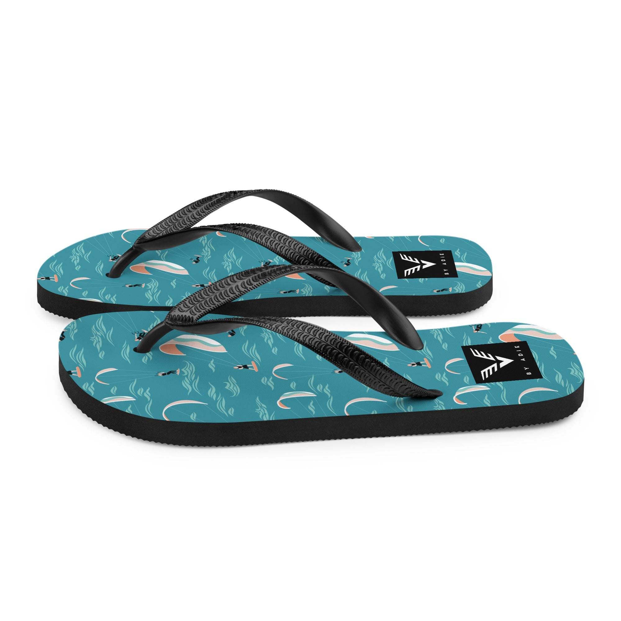 Teal Ocean Kitesurf Flip Flops - My Store