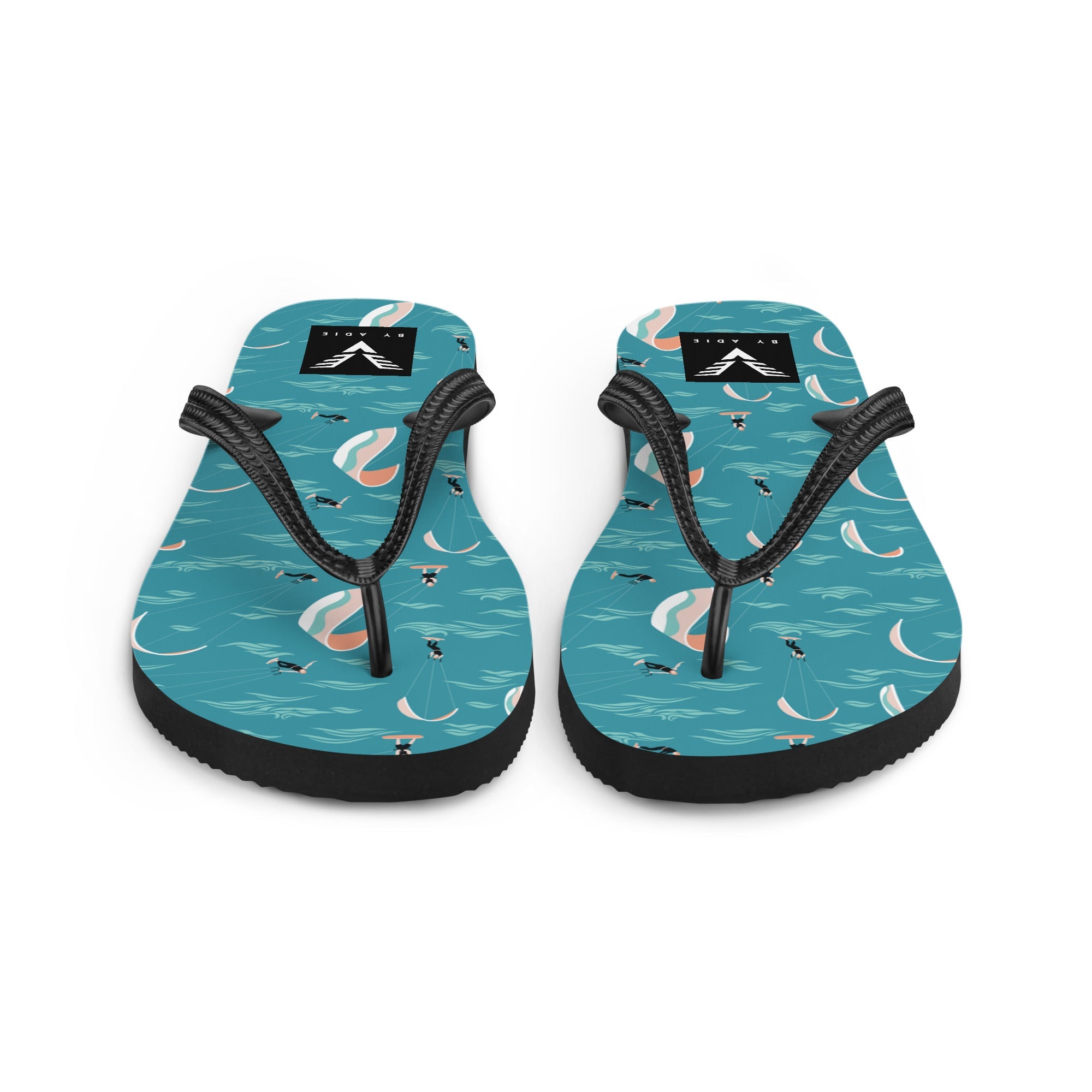 Teal Ocean Kitesurf Flip Flops - My Store