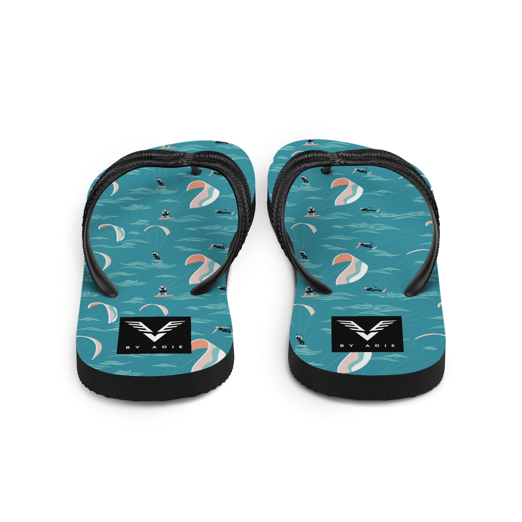 Teal Ocean Kitesurf Flip Flops - My Store