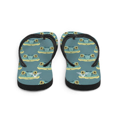 Tropical Frog Print Flip Flops - My Store
