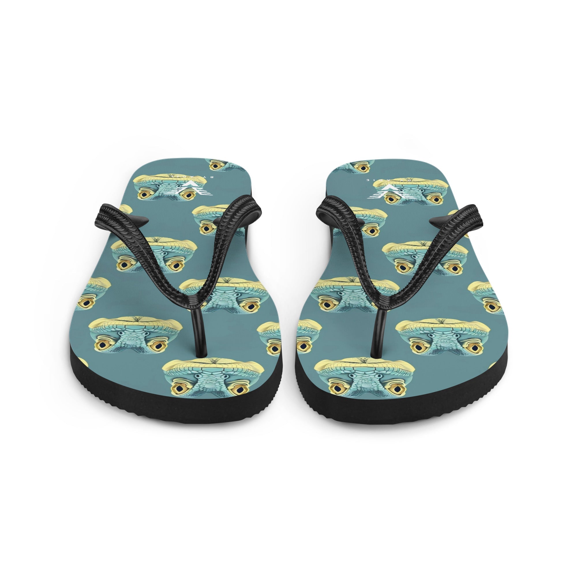 Tropical Frog Print Flip Flops - My Store