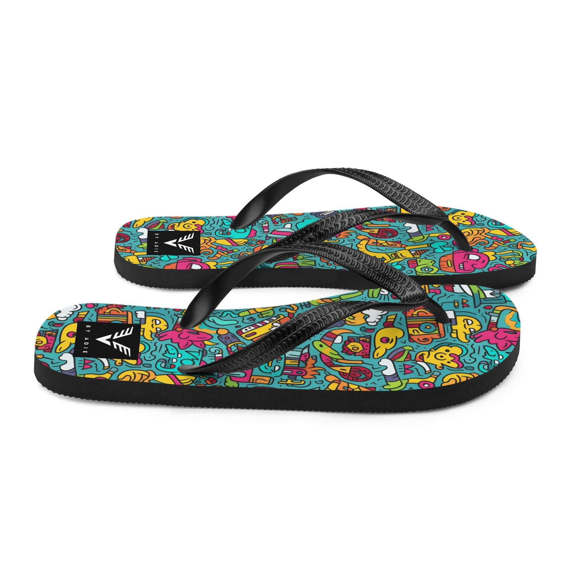 Urban Scribble Flip Flops - My Store