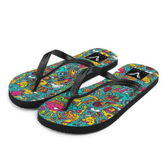 Urban Scribble Flip Flops - My Store