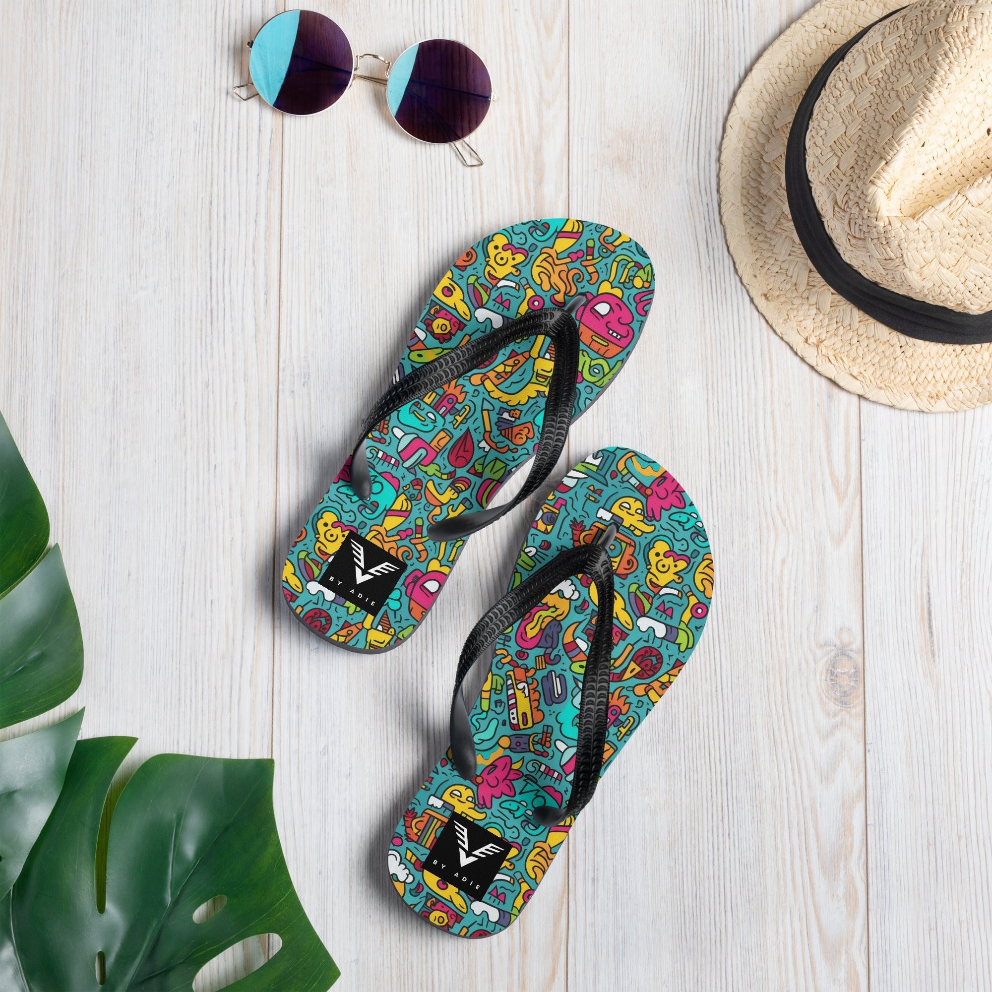 Urban Scribble Flip Flops - My Store