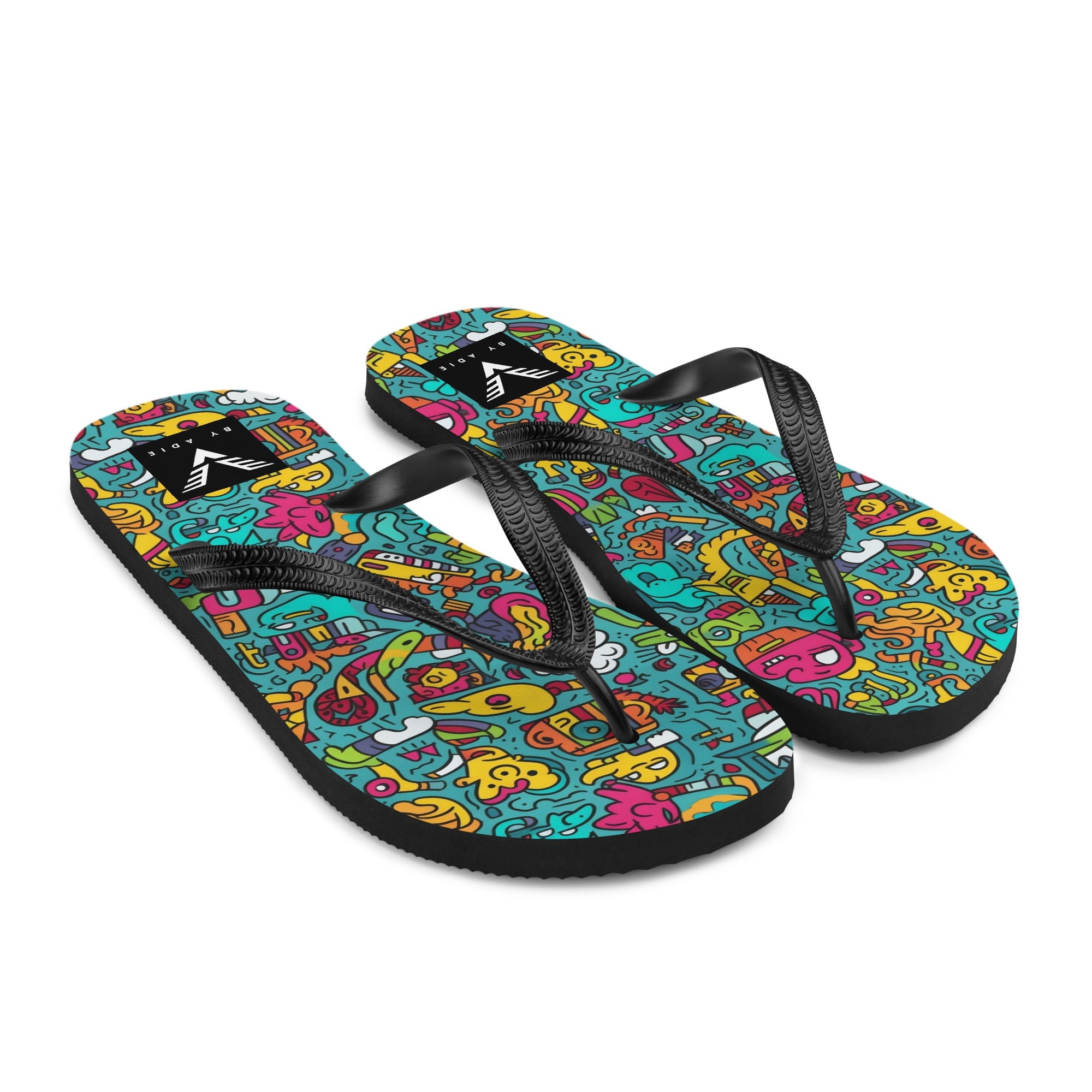 Urban Scribble Flip Flops - My Store