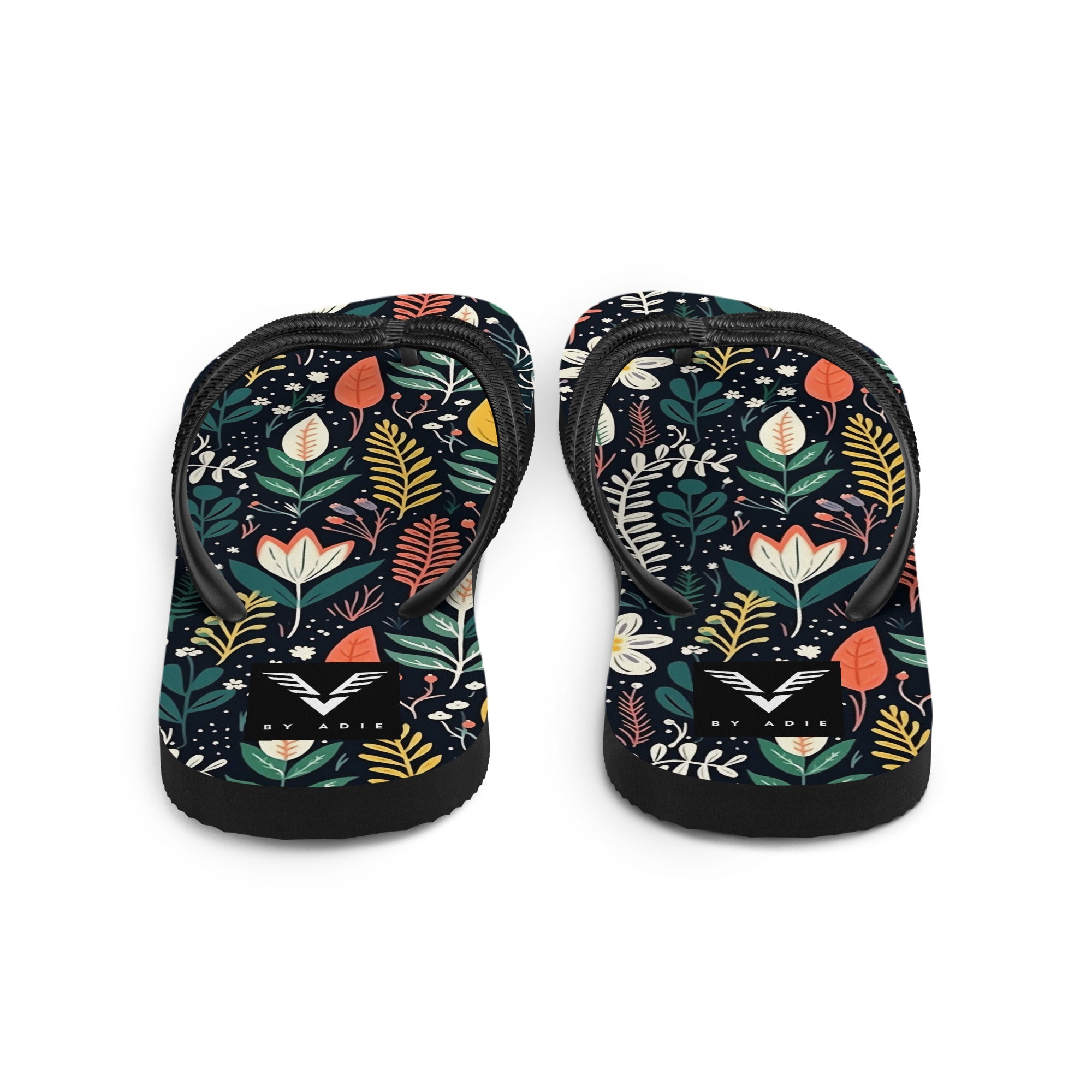 Wild Garden Noir Flip Flops - My Store