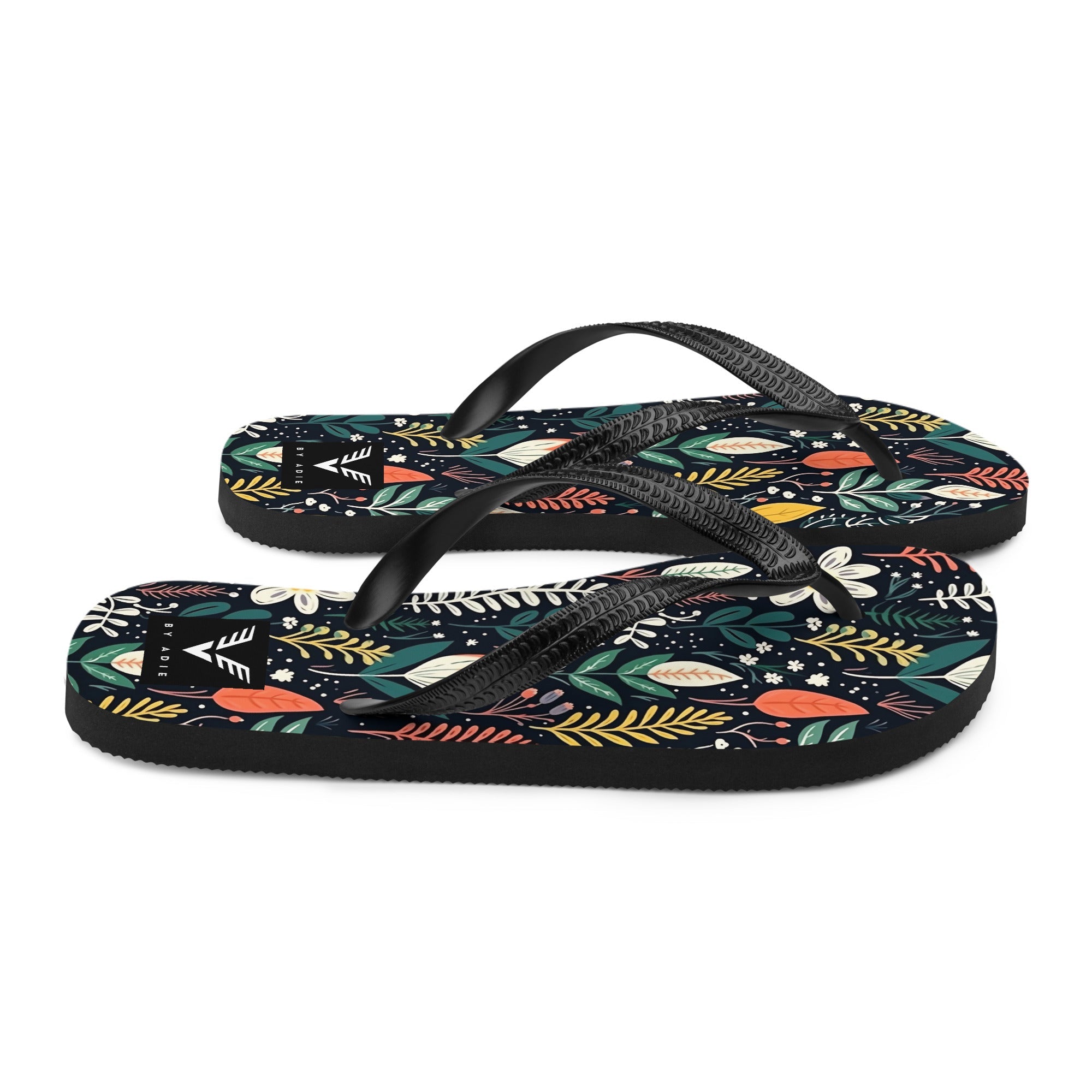 Wild Garden Noir Flip Flops - My Store