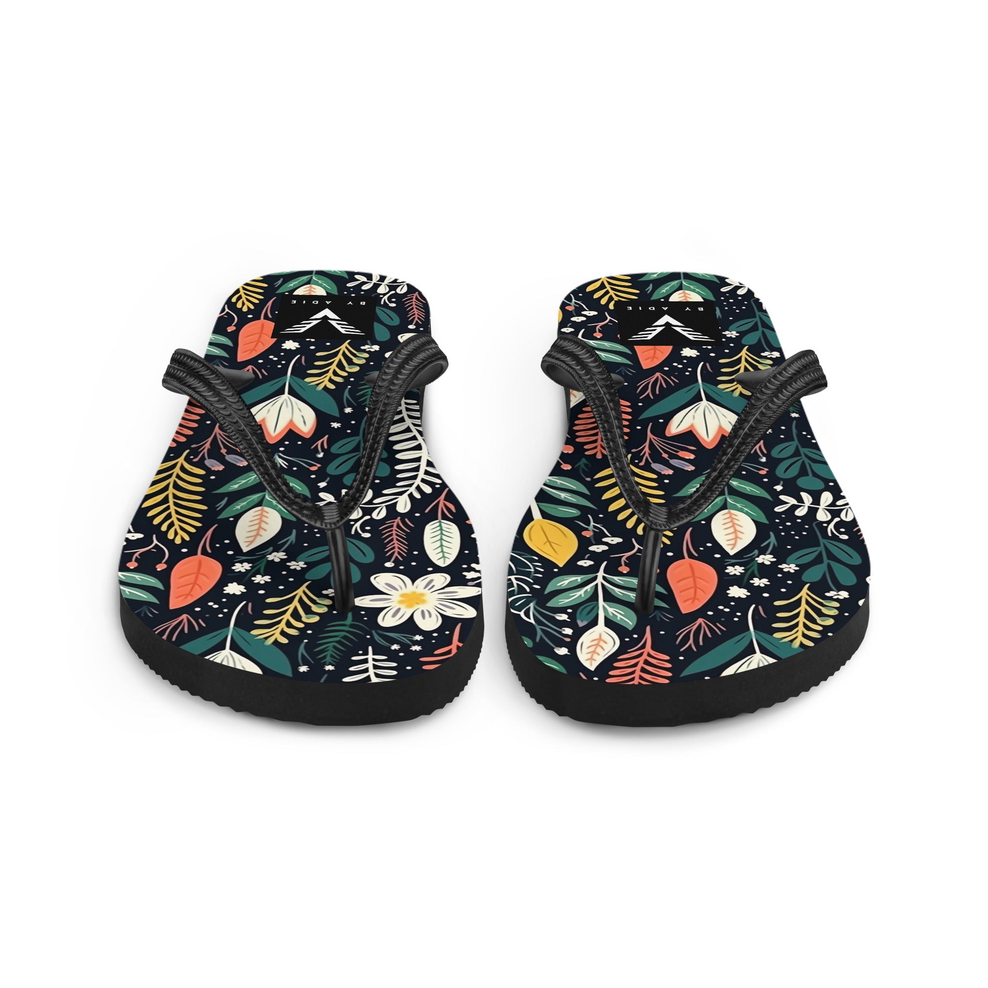 Wild Garden Noir Flip Flops - My Store