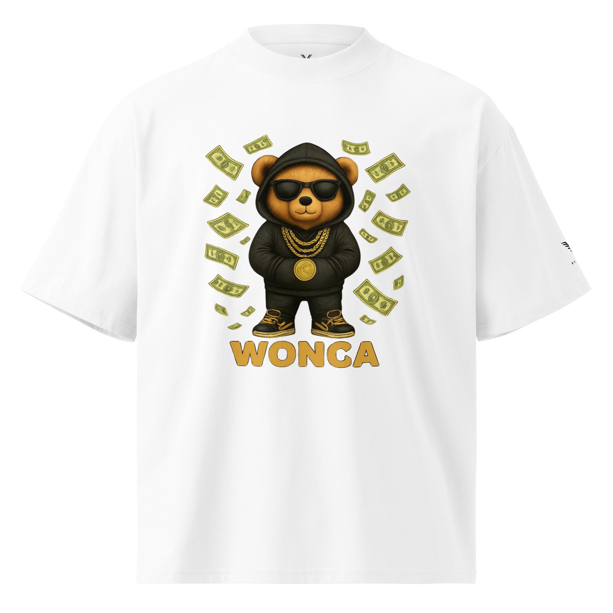 Wonca Money Bear Oversized Organic Cotton T-Shirt - By Adie