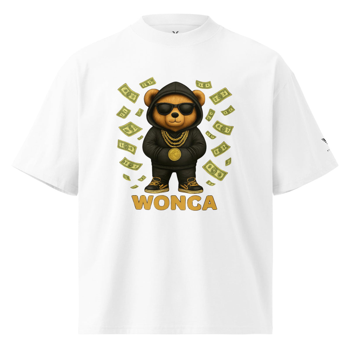 Wonca Money Bear Oversized Organic Cotton T-Shirt - By Adie